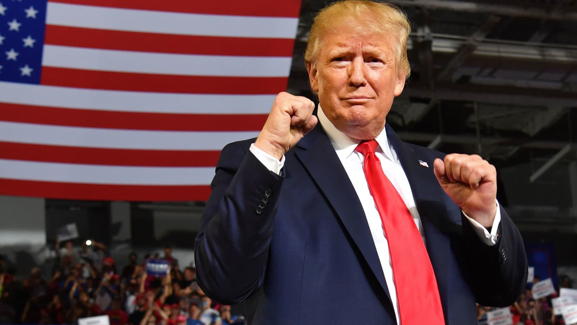 Donald Trump elected president of the United States