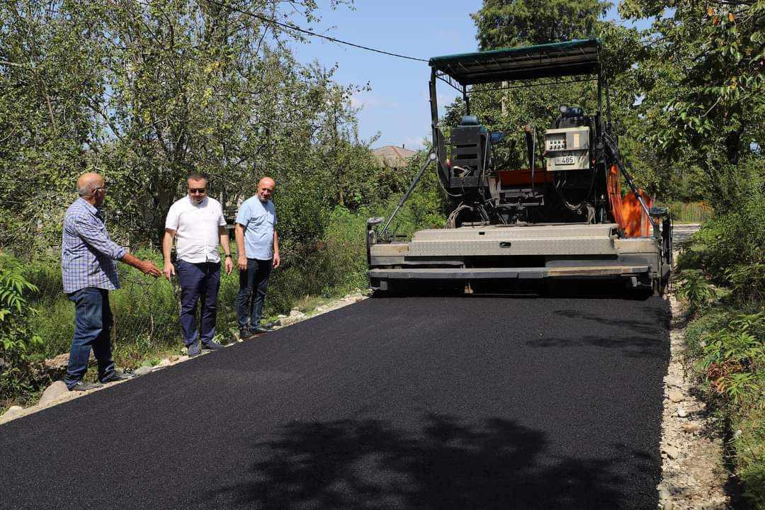 მარტვილის მუნიციპალიტეტში საგზაო ინფრასტრუქტურის მოწესრიგება გრძელდება