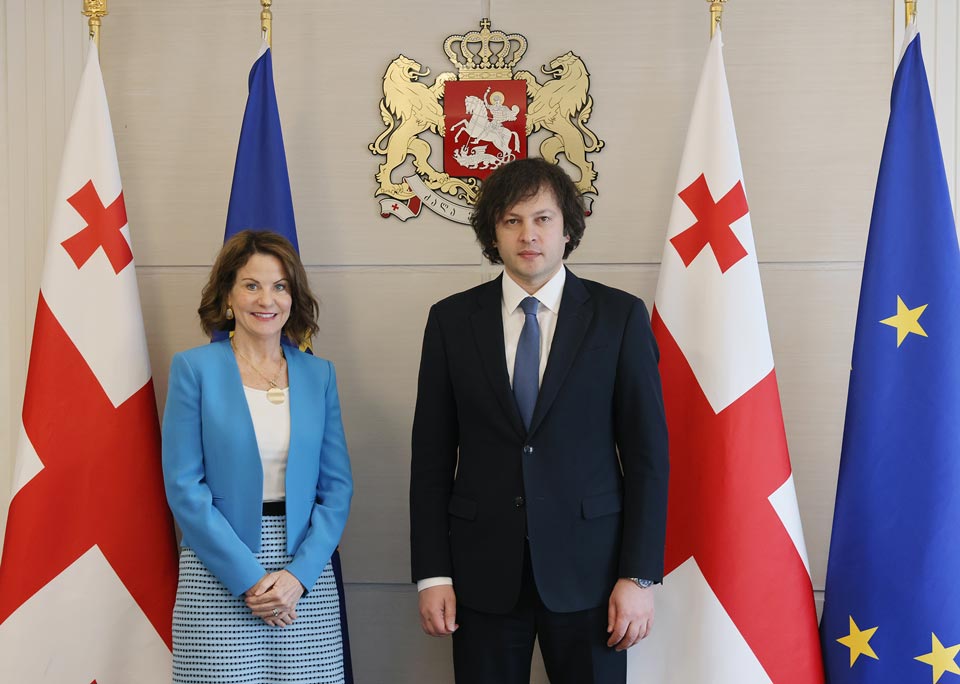 საელჩო: "ჩვენი სტრატეგიული პარტნიორობის შემდგომი გაღრმავების შესახებ რობინ დანიგანს შესანიშნავი შეხვედრა ჰქონდა ირაკლი კობახიძესთან"