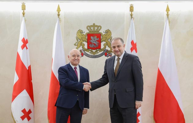 ირაკლი ჩიქოვანი საქართველოში პოლონეთის ელჩსა და თავდაცვის ატაშეს შეხვდა