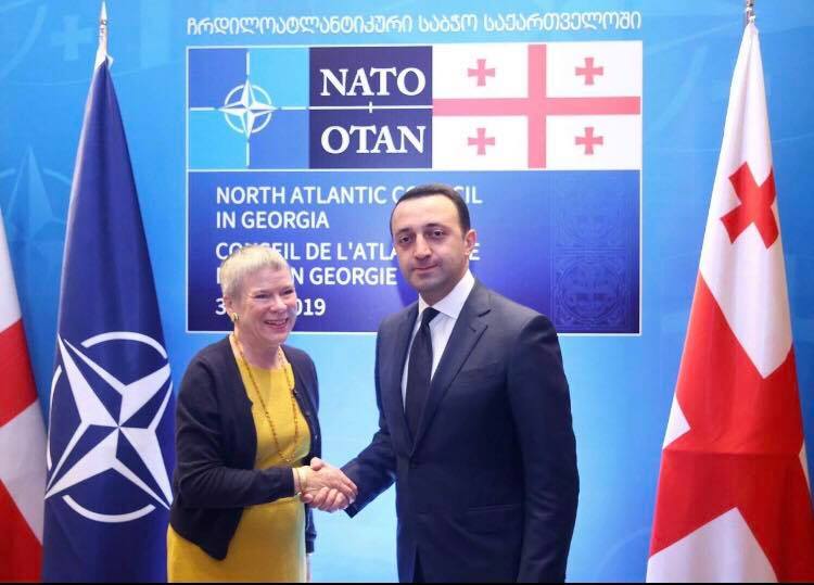 თავდაცვის მინისტრი ნატო–ს გენერალური მდივნის მოადგილეს შეხვდა