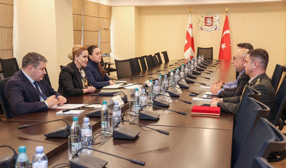 თავდაცვის მინისტრის პირველი მოადგილე თურქეთის ელჩსა და თავდაცვის ატაშეს შეხვდა