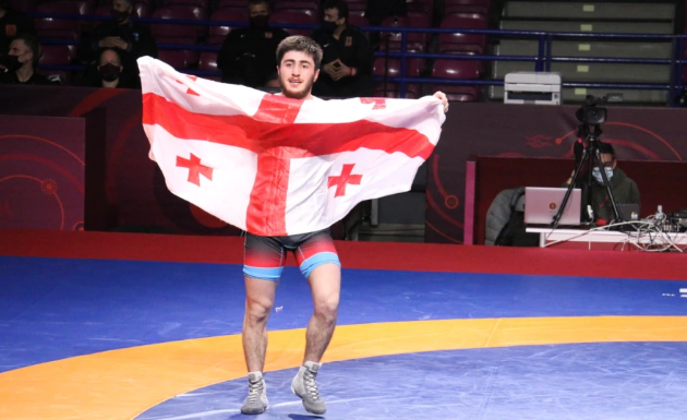 Борец греко-римского стиля Шмаги Болквадзе стал чемпионом Европы